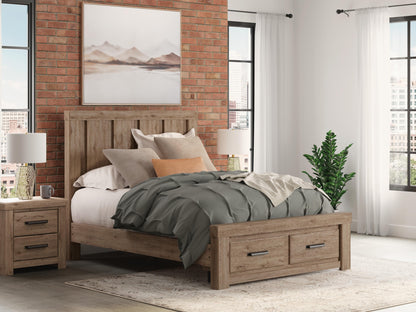 Garistyn Queen Panel Storage Bed