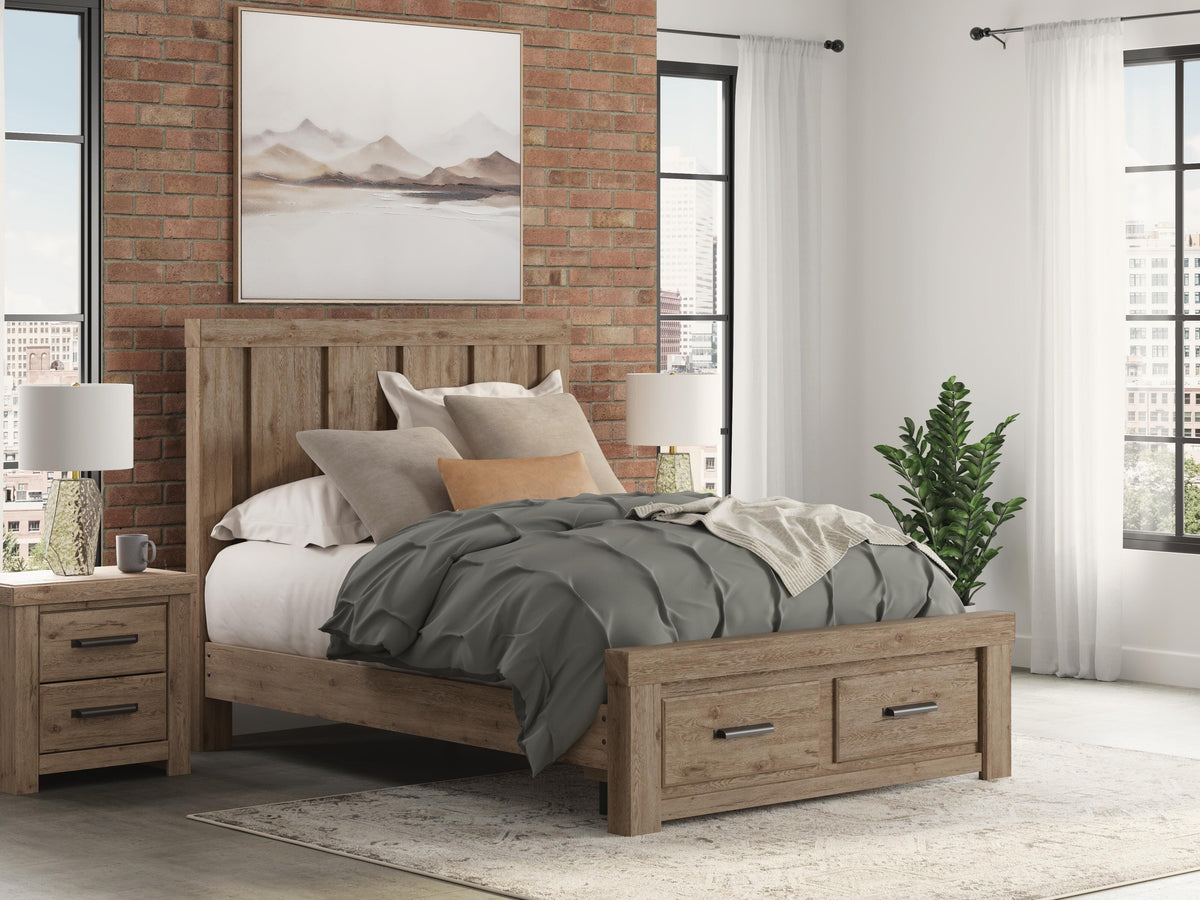Garistyn Queen Panel Storage Bed