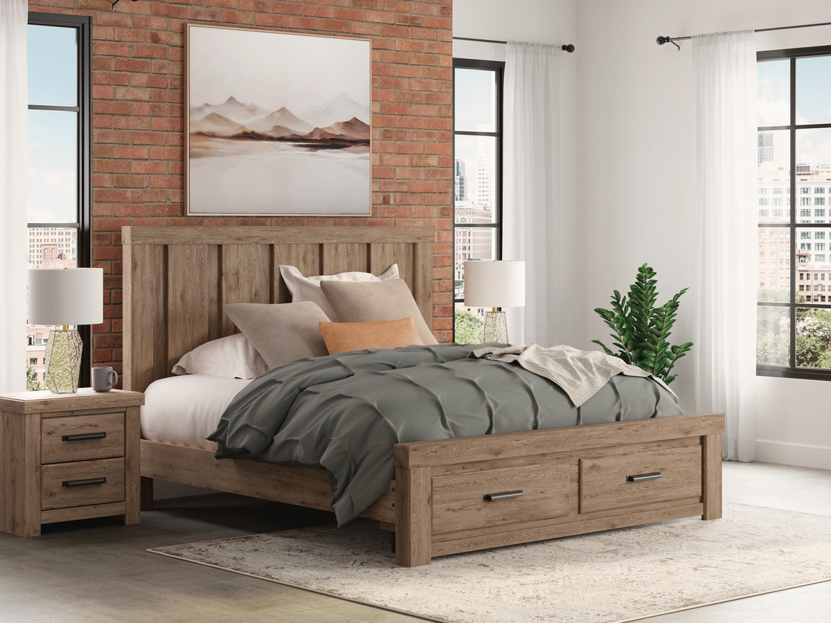 Garistyn King Panel Storage Bed