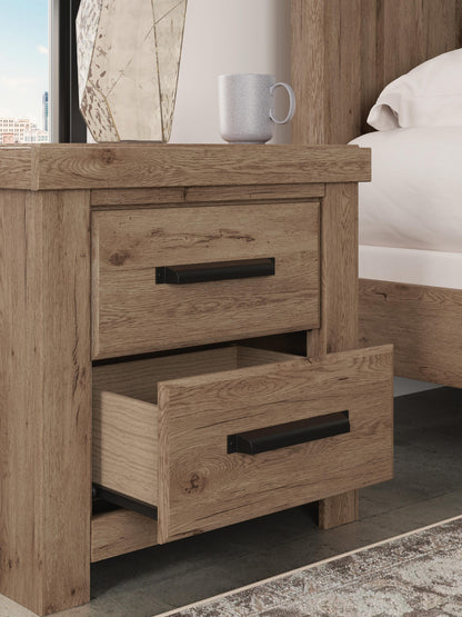 Garistyn Two Drawer Night Stand