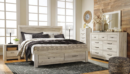 Bellaby King Platform Bed with 2 Storage Drawers