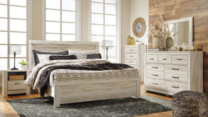 Bellaby King Panel Bed, Dresser, Mirror, Chest and 2 Nightstands