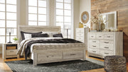 Bellaby King Platform Bed with 2 Storage Drawers