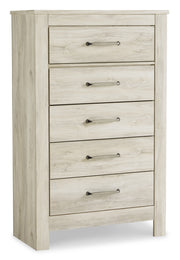 Bellaby Queen Platform Bed with 2 Storage Drawers with Mirrored Dresser, Chest and Nightstand