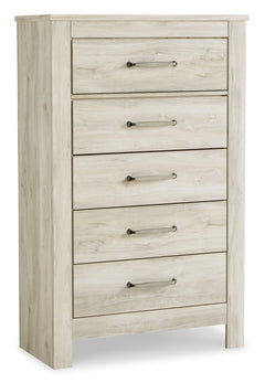 Bellaby Queen Platform Bed with 2 Storage Drawers with Mirrored Dresser, Chest and Nightstand