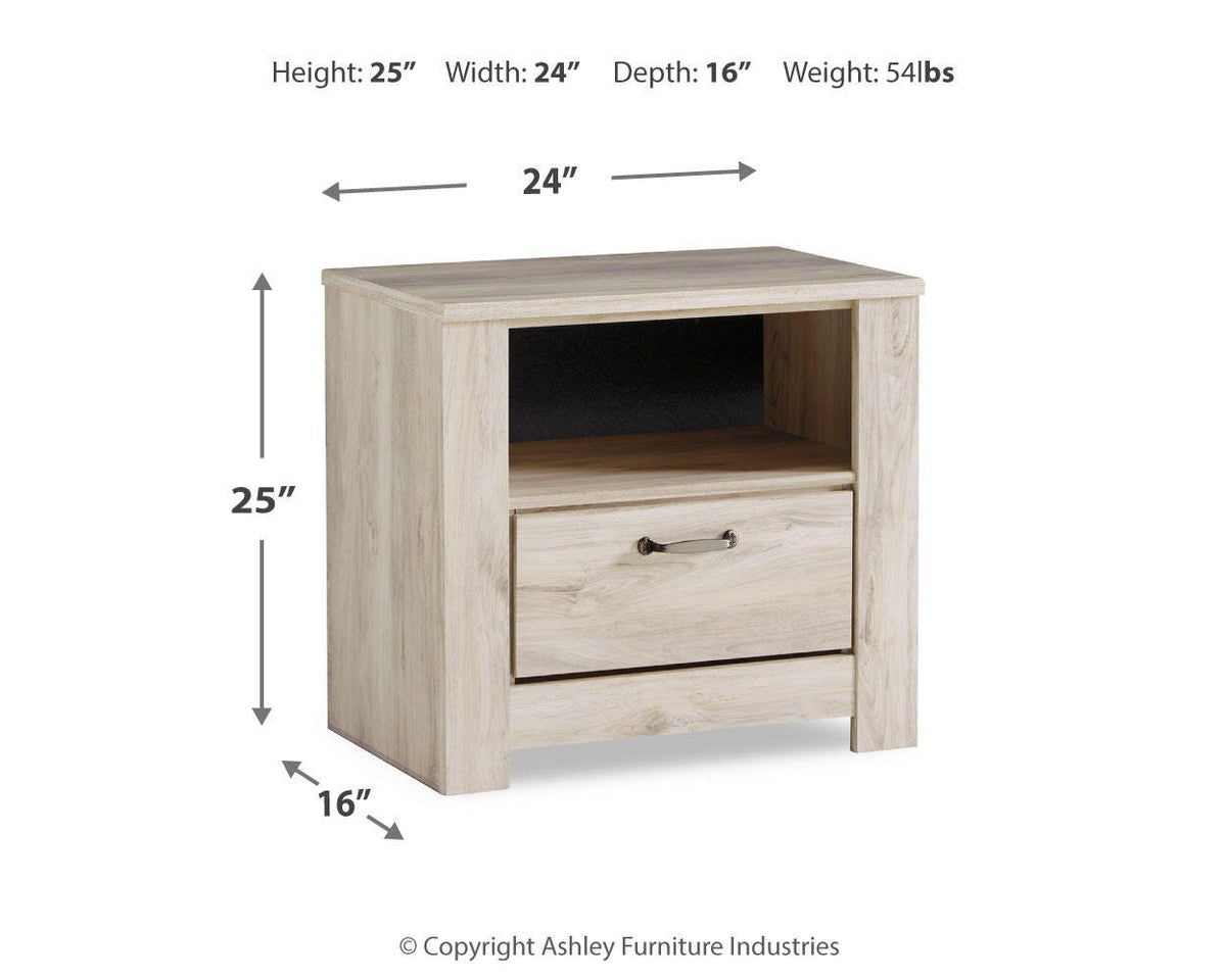 Bellaby Queen Panel Storage Bed, Dresser and Nightstand