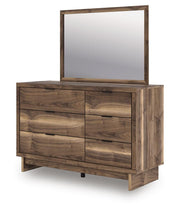 Chirason Twin Panel Bed with Storage, Dresser and Mirror