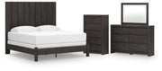 Fraluna King Panel Bed, Dresser, Mirror and Chest