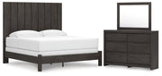 Fraluna King Panel Bed, Dresser and Mirror