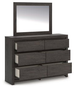 Fraluna King Panel Bed, Dresser, Mirror and Chest