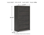 Parlayon Five Drawer Chest