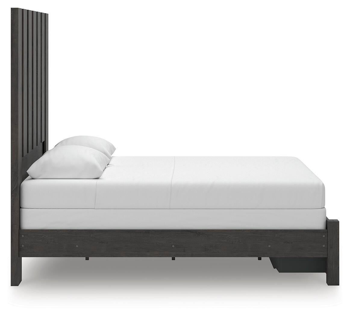 Fraluna Queen Panel Storage Bed, Dresser and Mirror