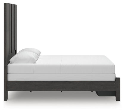 Fraluna Queen Panel Storage Bed, Dresser and Mirror