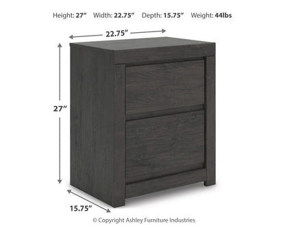Parlayon Two Drawer Night Stand