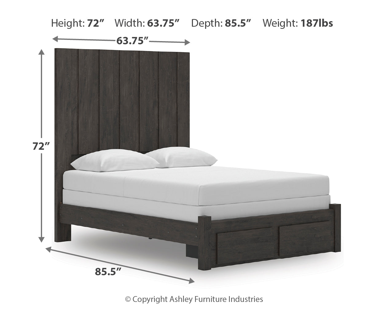 Parlayon Queen Panel Storage Bed