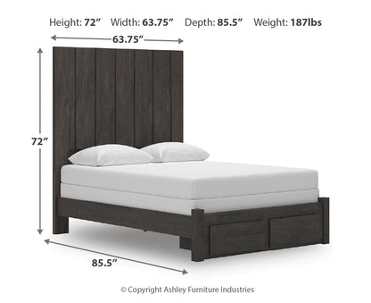 Parlayon Queen Panel Storage Bed