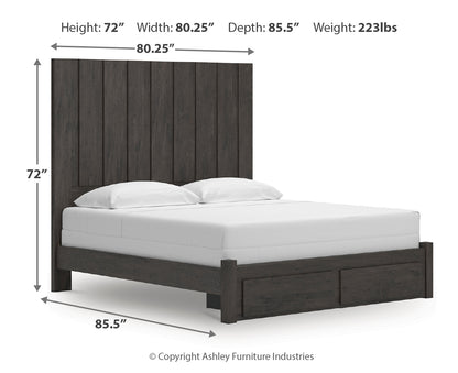 Parlayon King Panel Storage Bed