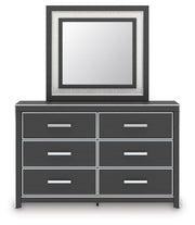 Zuraleus King Upholstered Panel Bed, Dresser, Mirror and Nightstand