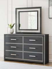 Zuraleus King Upholstered Panel Bed, Dresser, Mirror and Nightstand