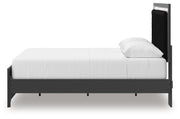 Zuraleus Queen Upholstered Panel Platform Bed, Dresser, Mirror and Nightstand