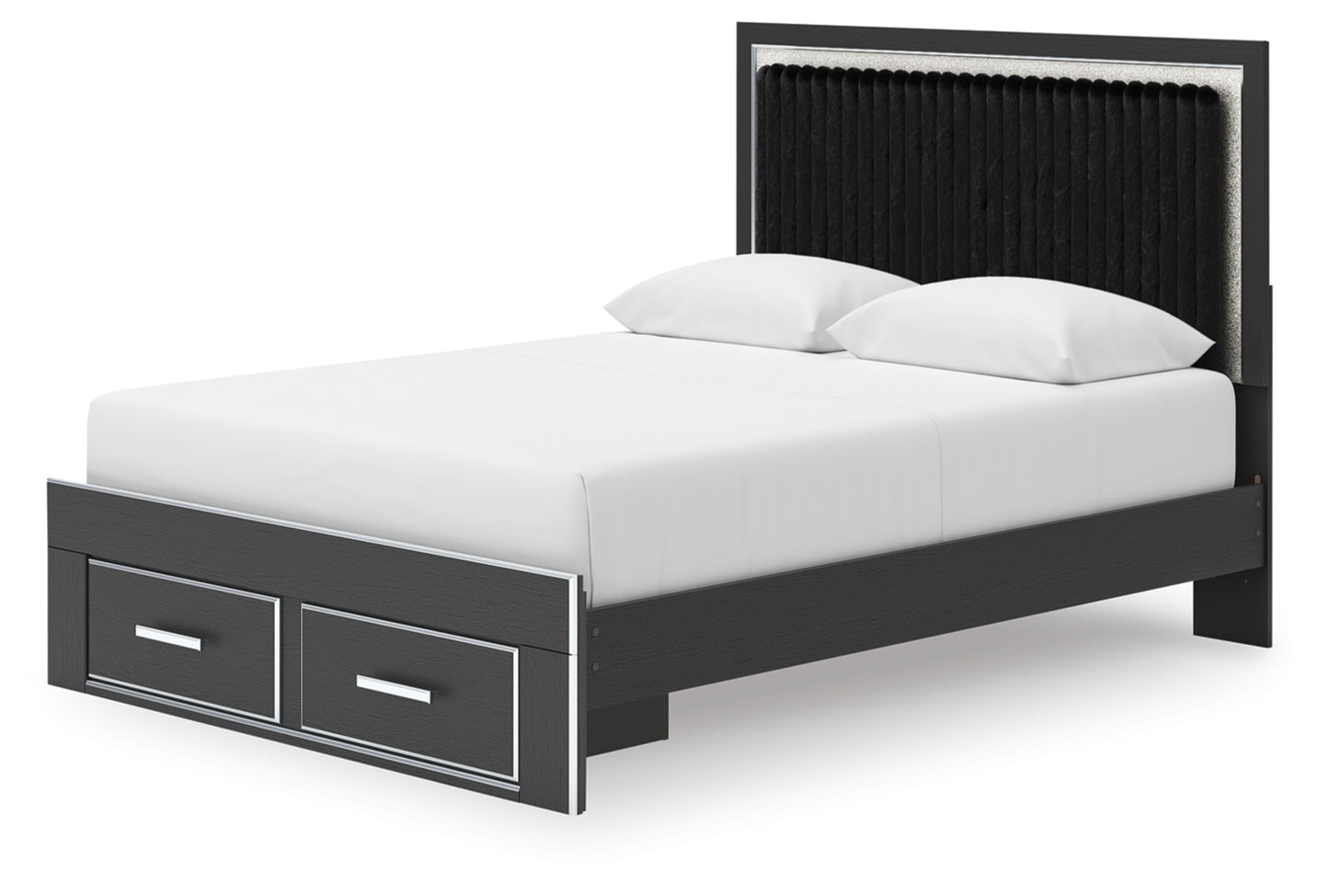 Birmonton Queen Upholstered Panel Storage Bed