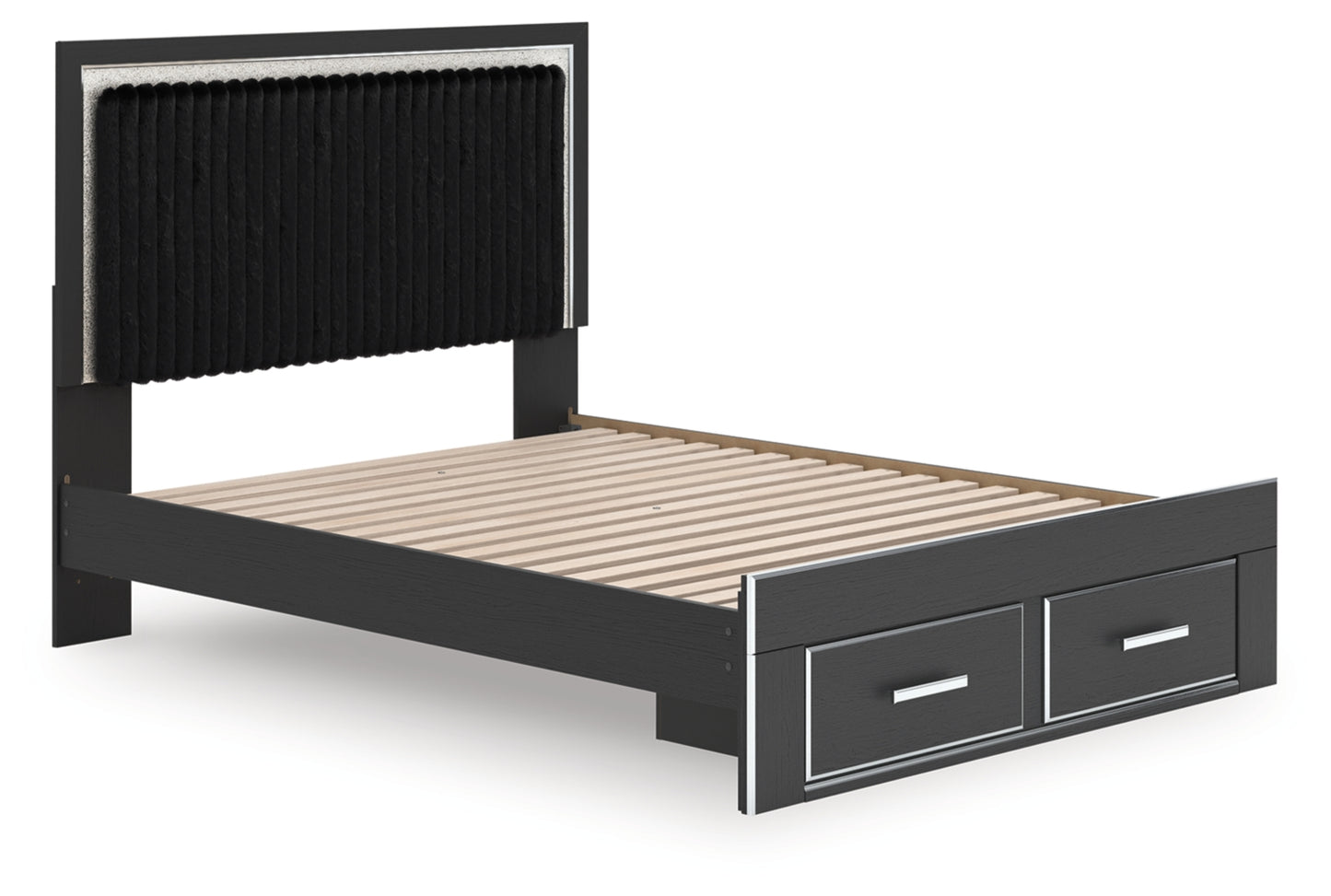 Birmonton Queen Upholstered Panel Storage Bed