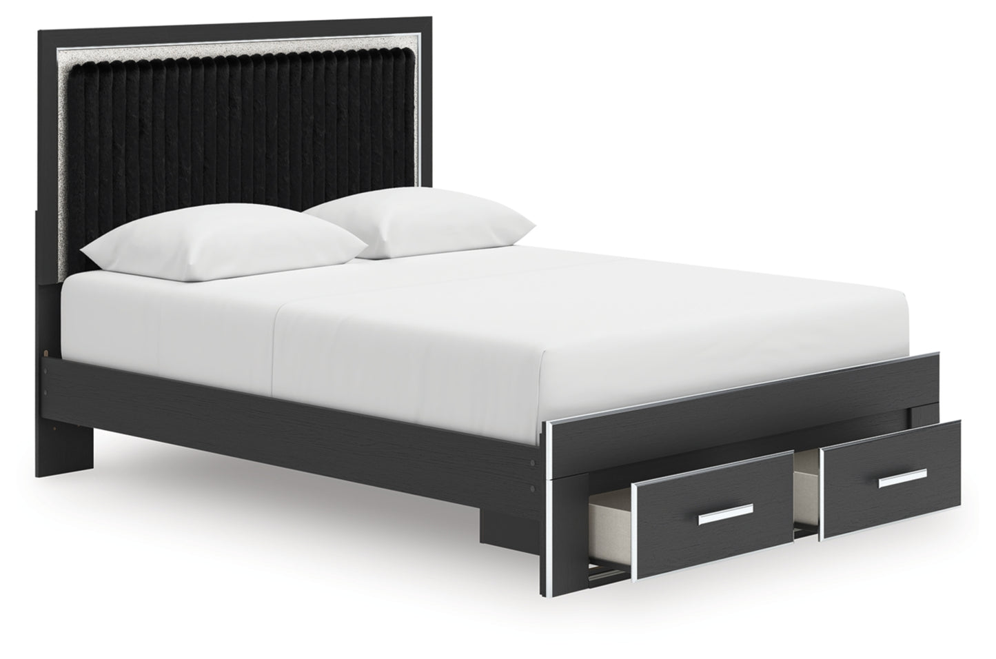 Birmonton Queen Upholstered Panel Storage Bed