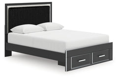 Birmonton Queen Upholstered Panel Storage Bed