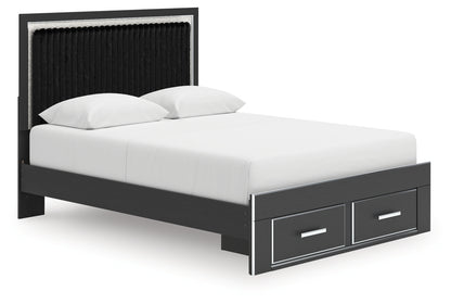 Birmonton Queen Upholstered Panel Storage Bed