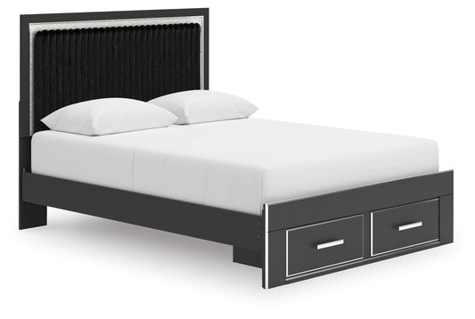 Birmonton Queen Upholstered Panel Storage Bed