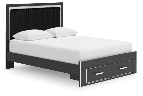 Birmonton Queen Upholstered Panel Storage Bed