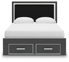 Birmonton Queen Upholstered Panel Storage Bed