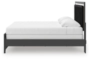 Zuraleus King Upholstered Panel Bed, Dresser, Mirror and Nightstand