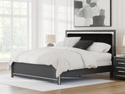 Zuraleus King Upholstered Panel Bed, Dresser, Mirror and Nightstand