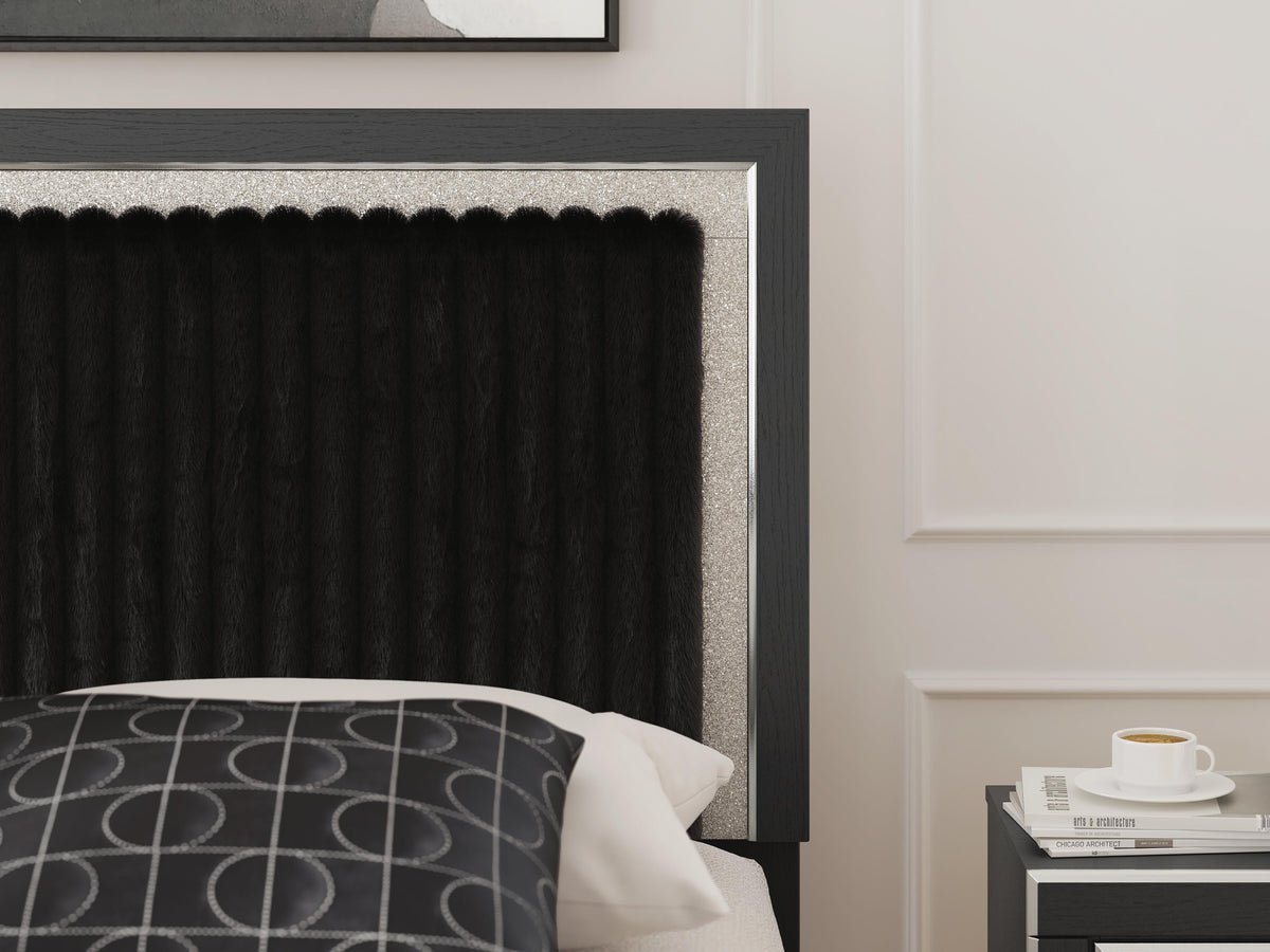 Birmonton King Upholstered Panel Storage Bed