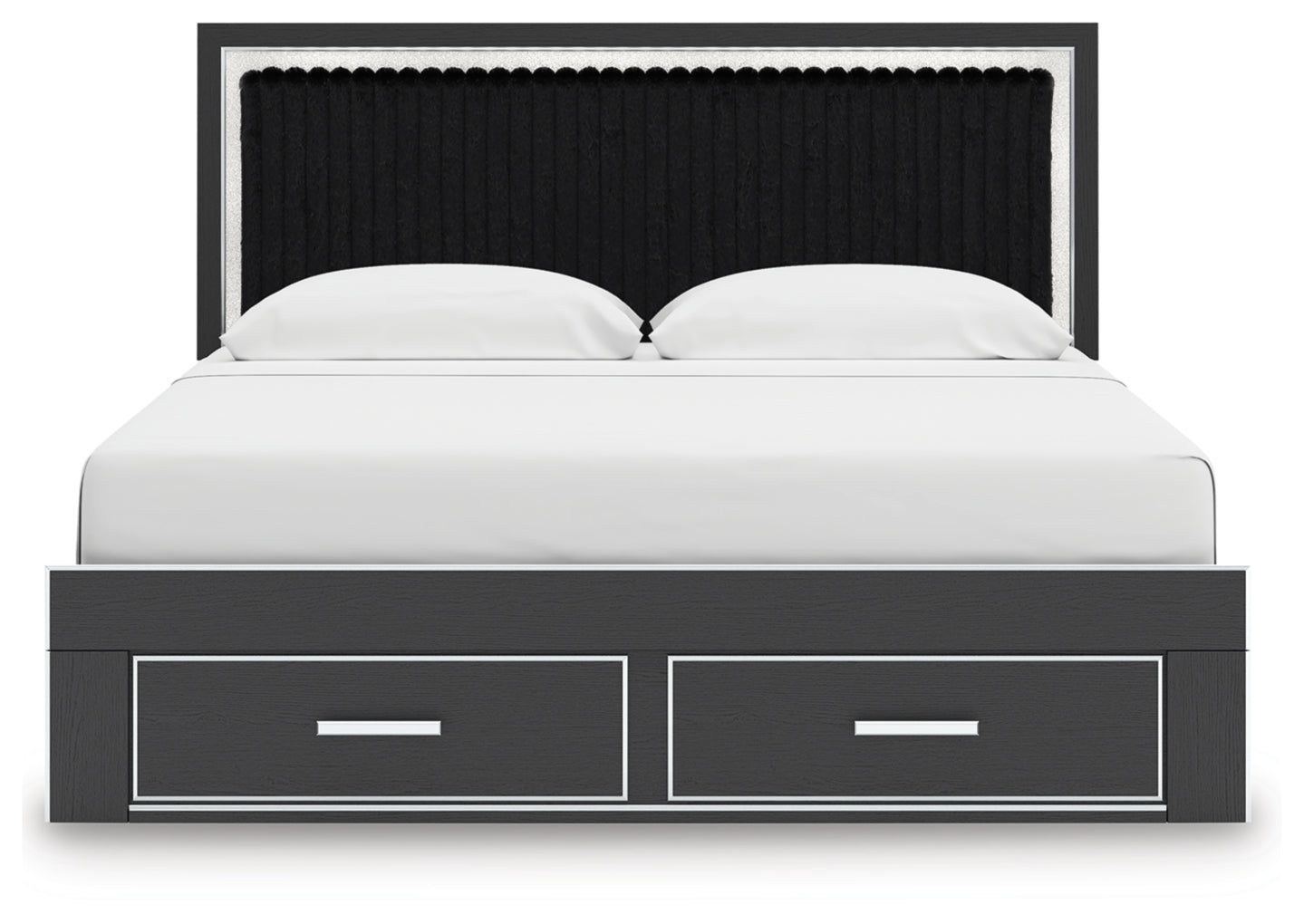 Birmonton King Upholstered Panel Storage Bed