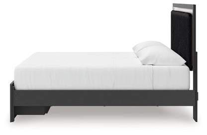 Birmonton King Upholstered Panel Storage Bed