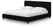 Birmonton King Upholstered Bed, 2 Chests and 2 Nightstands