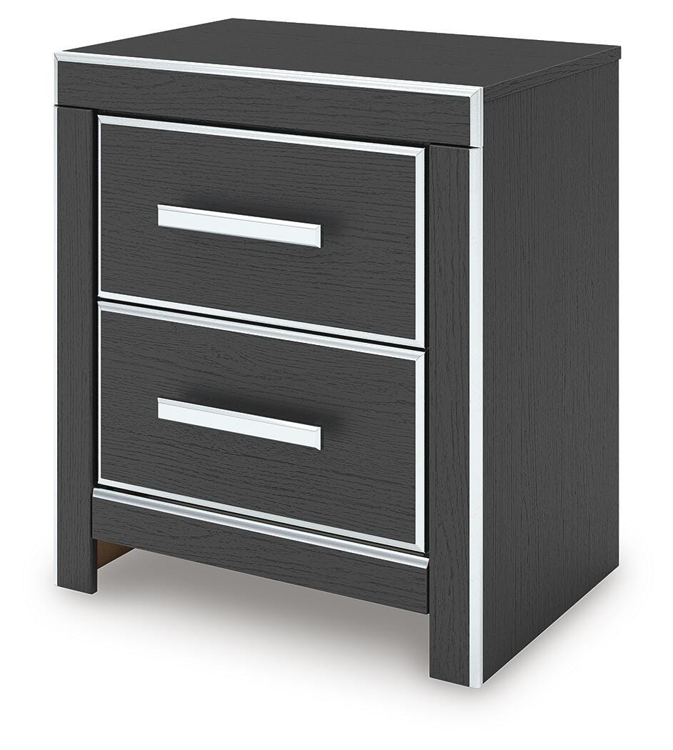 Zuraleus Queen Upholstered Panel Platform Bed, Dresser, Mirror and Nightstand