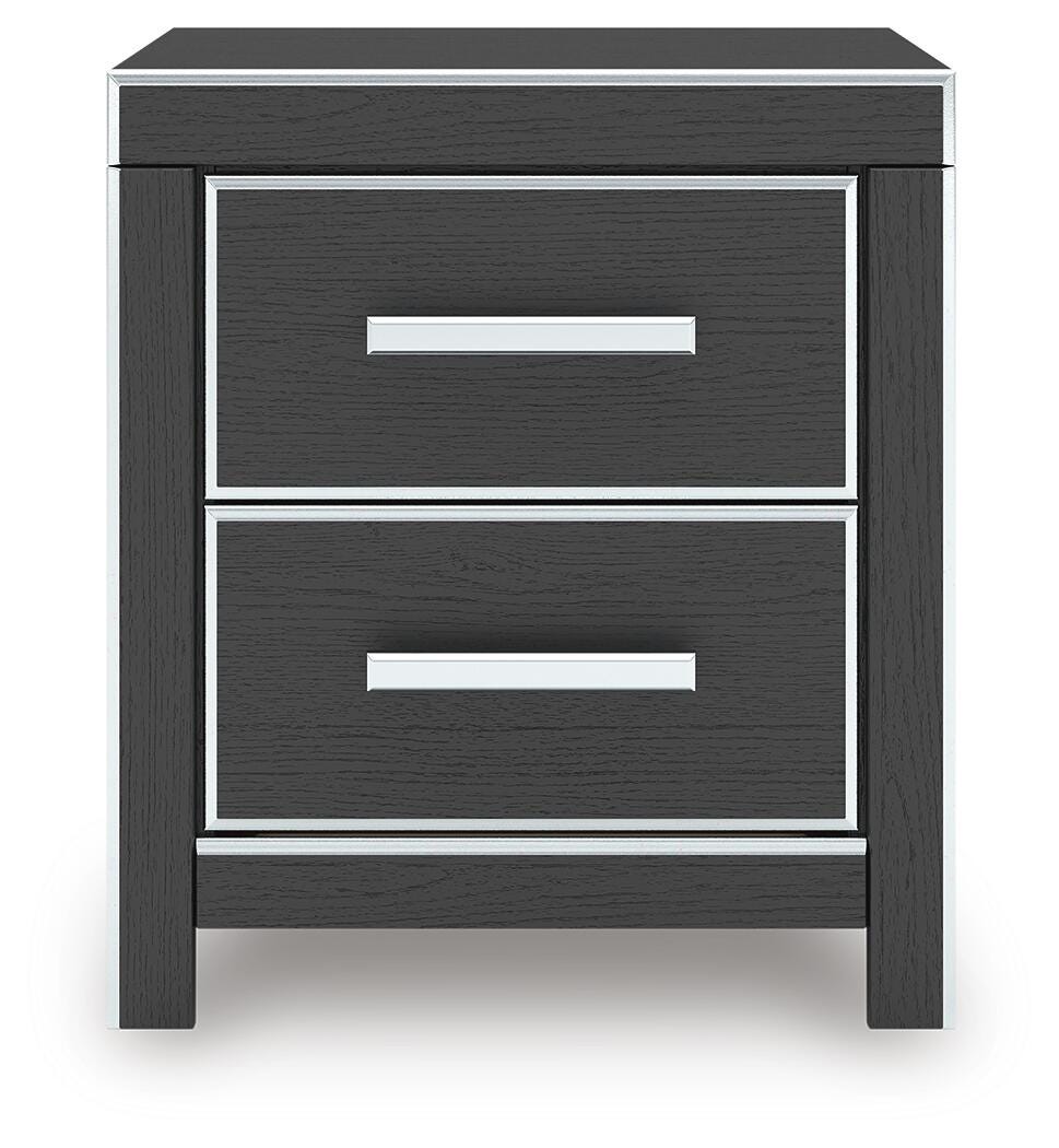 Zuraleus Queen Upholstered Panel Platform Bed, Dresser, Mirror and Nightstand