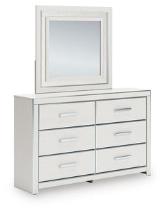 Zuraleus Queen Upholstered Panel Platform Storage Bed, Dresser, Mirror and Nightstand