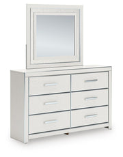 Birmonton Queen Upholstered Platform Bed, Dresser, Mirror and Nightstand