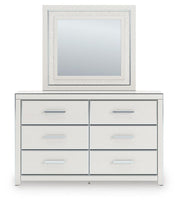 Zuraleus Queen Upholstered Panel Platform Storage Bed, Dresser, Mirror and Nightstand