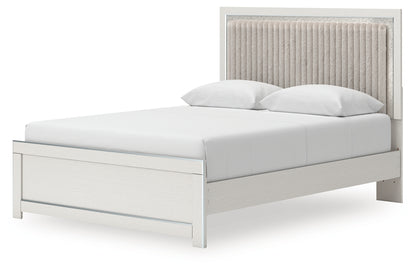 Birmonton Queen Upholstered Panel Platform Bed