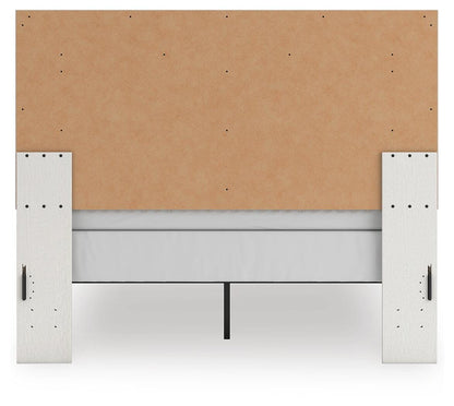 Zuraleus Queen Upholstered Panel Bed, Dresser, Mirror and Nightstand