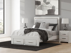 Birmonton Queen Upholstered Panel Platform Storage Bed