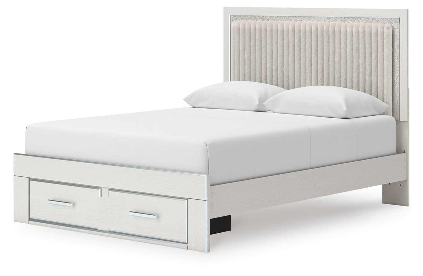 Birmonton Queen Upholstered Panel Platform Storage Bed