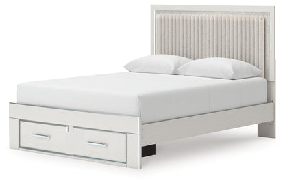 Birmonton Queen Upholstered Panel Platform Storage Bed
