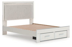 Birmonton Queen Upholstered Panel Platform Storage Bed