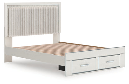 Birmonton Queen Upholstered Panel Platform Storage Bed